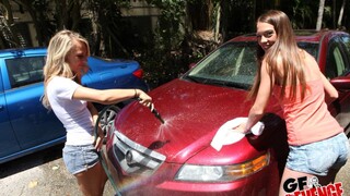 Sexy girls in porn - Natural Tits and Piercing in the Car on HOT-GIRLS-PORN.COM