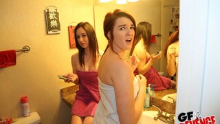 Sexy girls in porn - Natural Tits and Trimmed Pussy in POV on HOT-GIRLS-PORN.COM