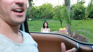 Sexy beauties in porn - Blowjob in the Car with Monica HOT-GIRLS-PORN.COM