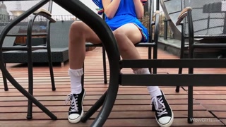 Sexy beauties in porn - Mila Azul Shaved Pussy Tease Outdoor HOT-GIRLS-PORN.COM