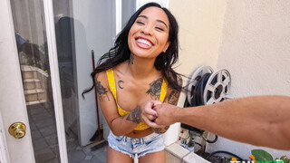 สาวสวยเซ็กซี่ในหนังโป๊ - Honey Gold Takes Rough Cock - Blasian Anal Creampie HOT-GIRLS-PORN.COM