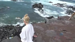 Sexy girls in porn - Amateur blonde fucks bareback in outdoor adventure on HOT-GIRLS-PORN.COM