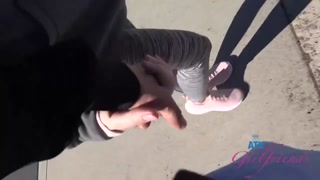 สาวเซ็กซี่ในหนังโป๊ - Brunette Babe Aften Licks Cum in Outdoor Foot Fetish Scene บน HOT-GIRLS-PORN.COM