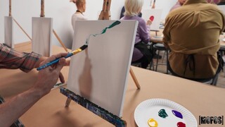 Seksowne dziewczyny w porno - Reverse Cowgirl and Missionary in Art Class Porn na HOT-GIRLS-PORN.COM